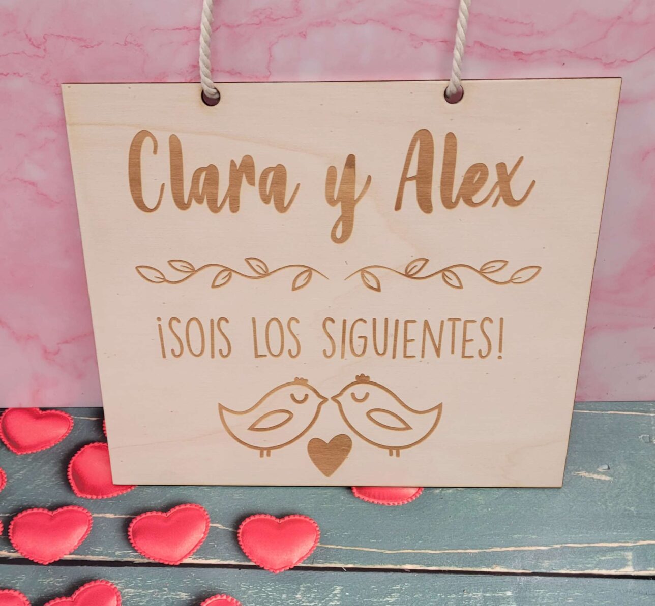 Cartel Sois Los Siguientes Boda Las Cosas De Gina