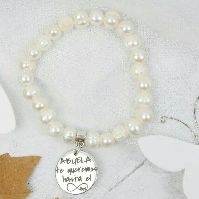 pulsera personalizada perlas