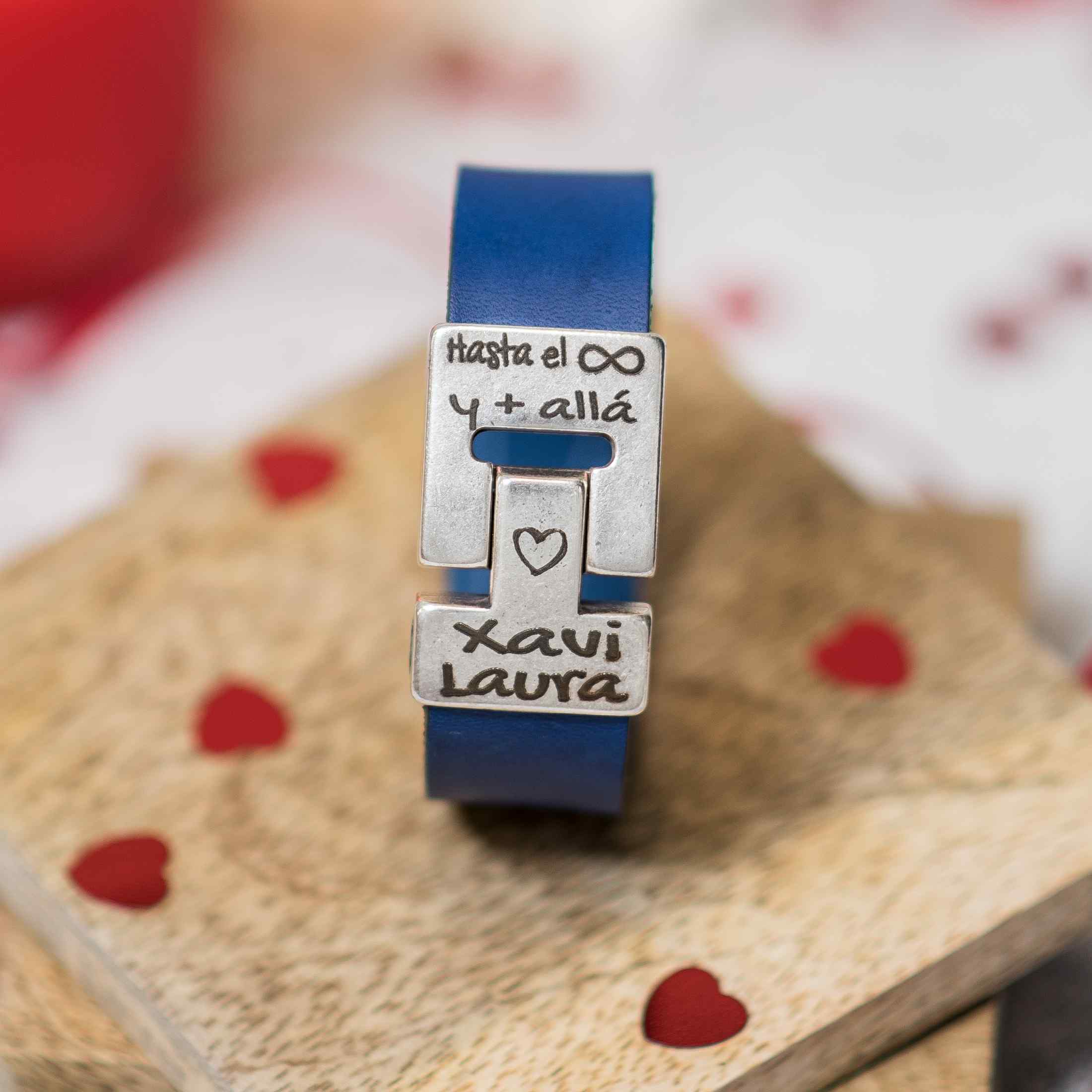Pulsera personalizada de cuero San Valentin – Las Cosas de Gina