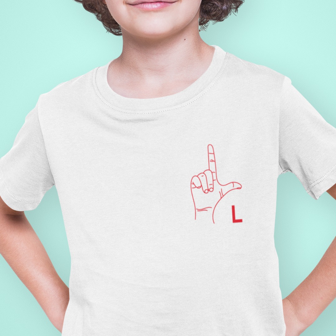 Camiseta lengua de los signos para niños