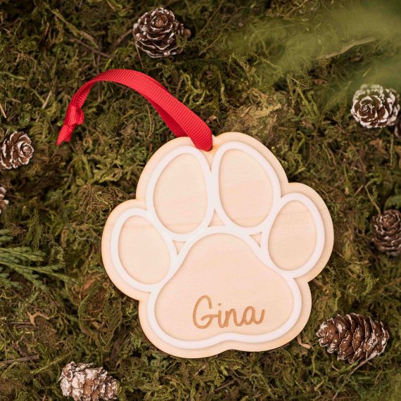 Bola Navidad Huella Mascota Relieve Las Cosas De Gina