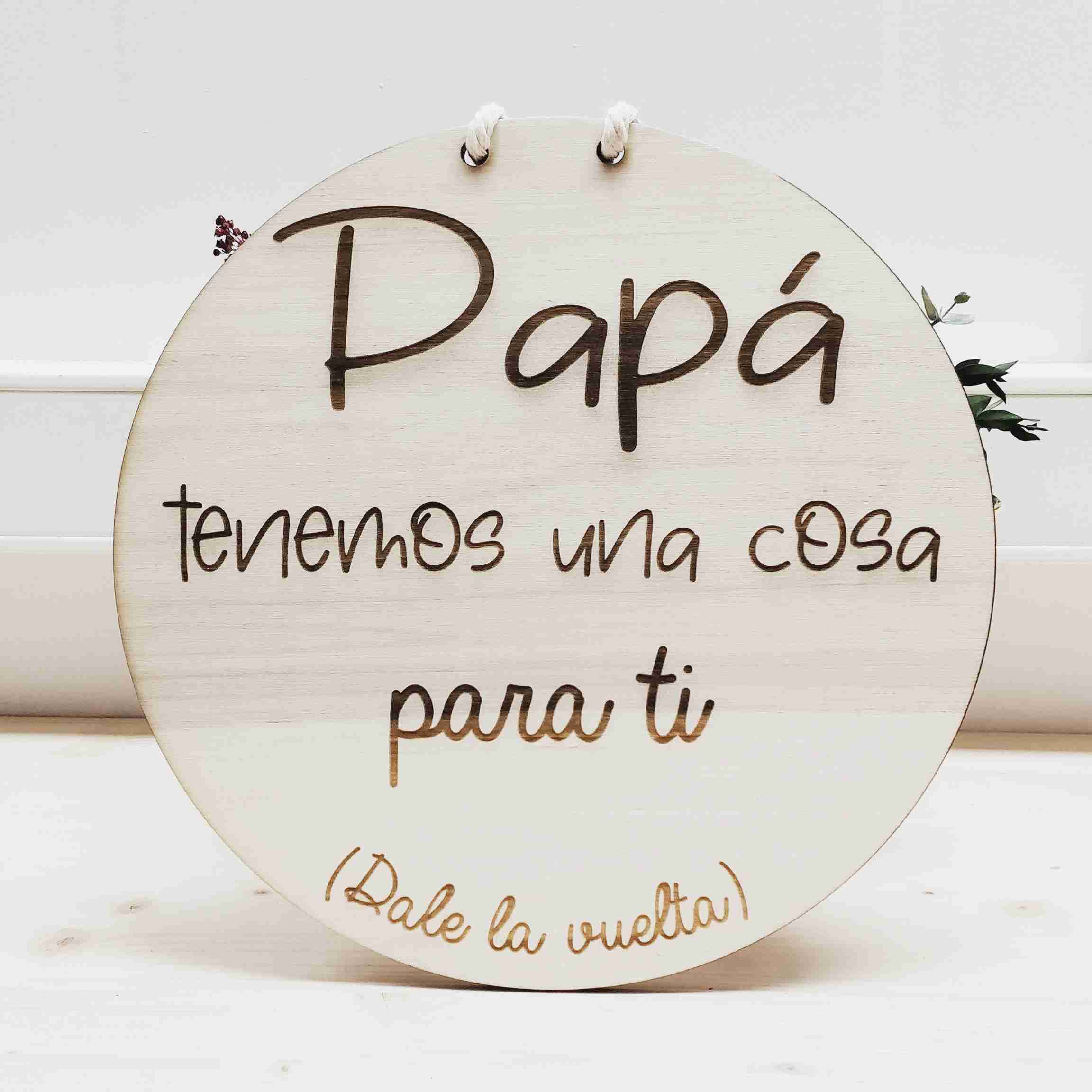 Placa personalizada feliz día del padre – Las Cosas de Gina