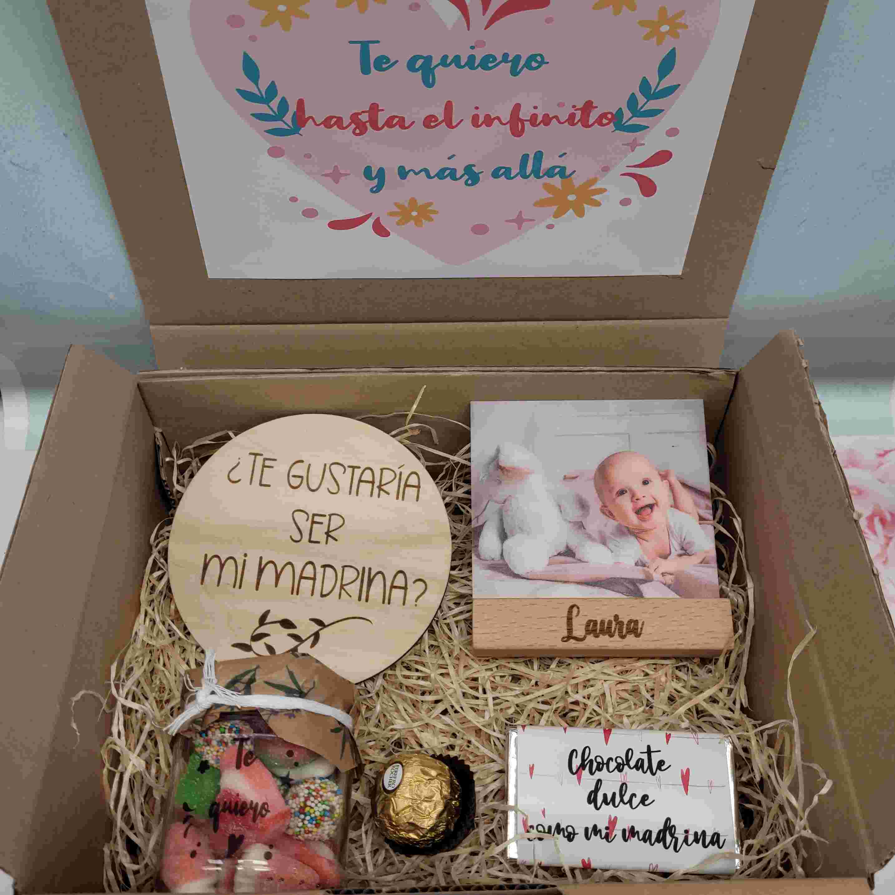 Caja personalizada regalo padrino – Las Cosas de Gina